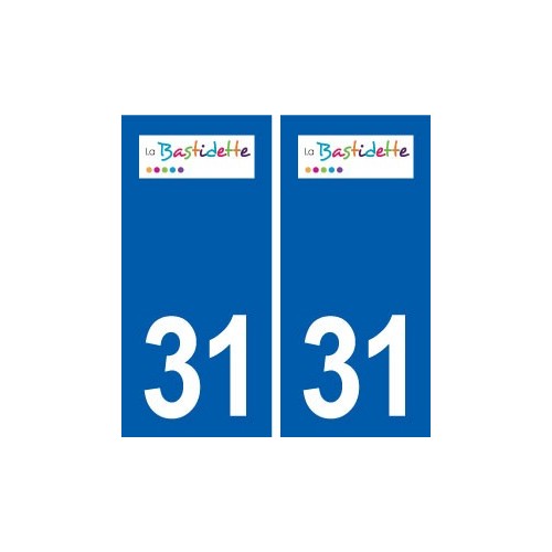 31 Labastidette logo ville autocollant plaque stickers