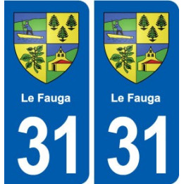 31 Le Fauga blason ville autocollant plaque stickers