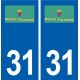 31 Martres-Tolosane logo ville autocollant plaque stickers