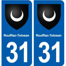 31 Rouffiac-Tolosan blason ville autocollant plaque stickers
