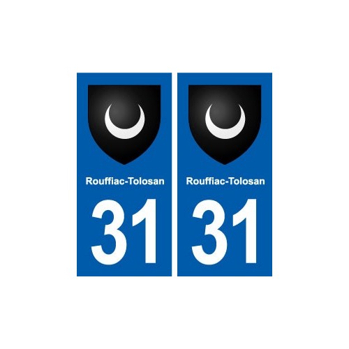 31 Rouffiac-Tolosan blason ville autocollant plaque stickers