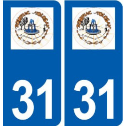 31 Rouffiac-Tolosan logo ville autocollant plaque stickers