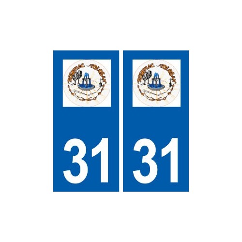 31 Rouffiac-Tolosan logo ville autocollant plaque stickers