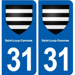 31 Saint-Loup-Cammas blason ville autocollant plaque stickers