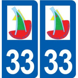 33 Saint-Louis-de-Montferrand logo ville autocollant plaque stickers