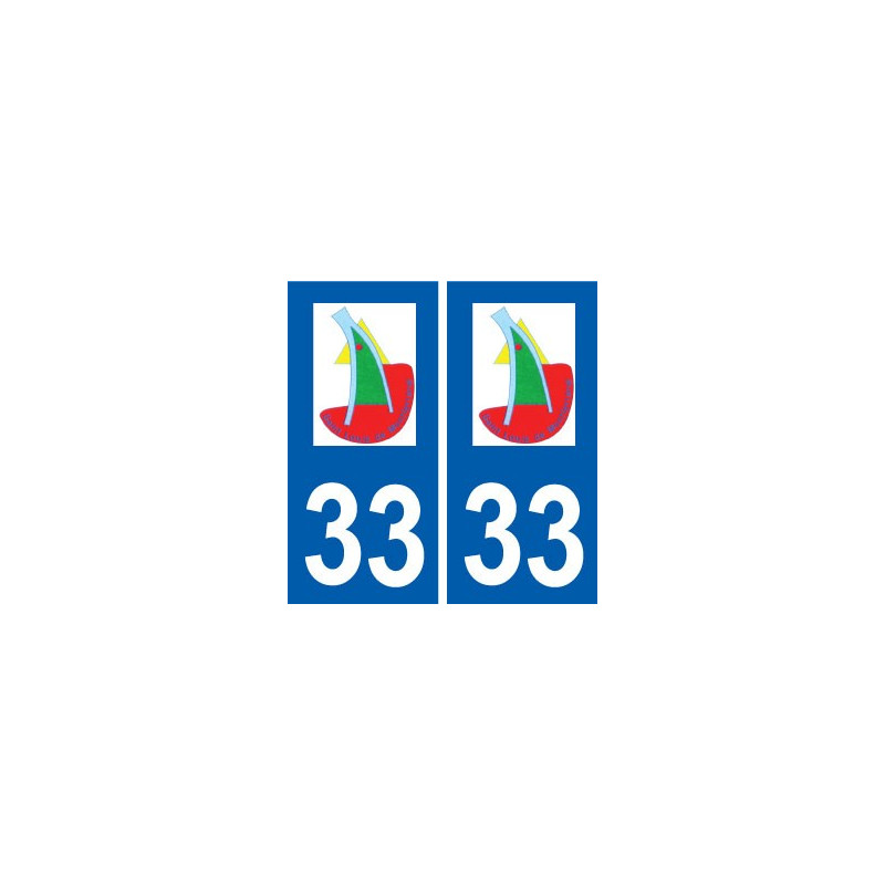 33 Saint-Louis-de-Montferrand logo ville autocollant plaque stickers