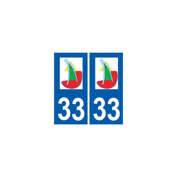 33 Saint-Louis-de-Montferrand logo ville autocollant plaque stickers