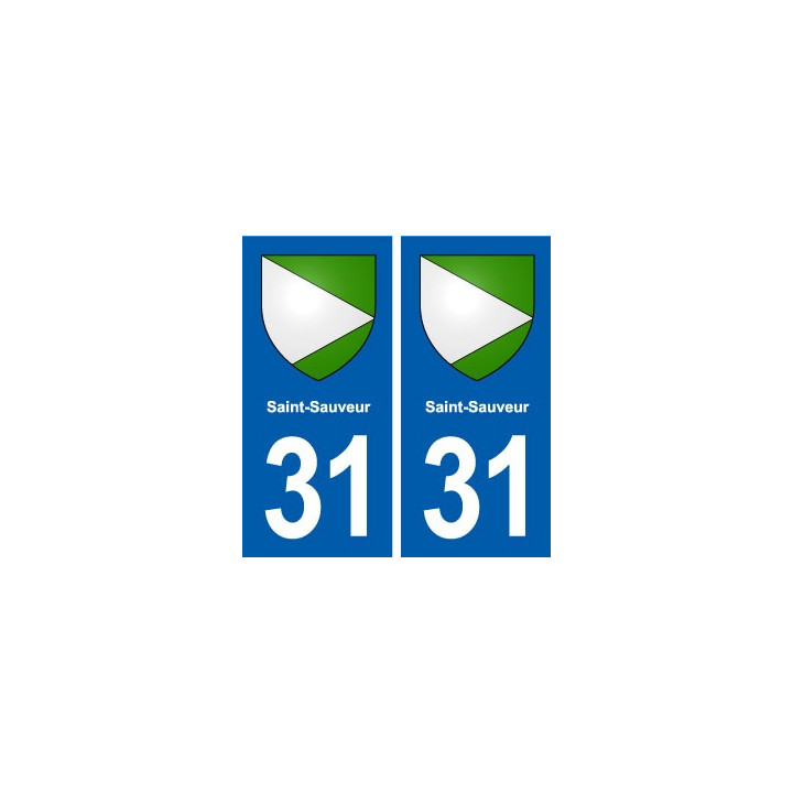 31 Saint-Sauveur blason ville autocollant plaque stickers