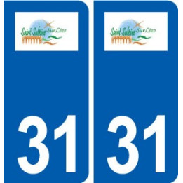 31 Saint-Sulpice-sur-Lèze logo ville autocollant plaque stickers