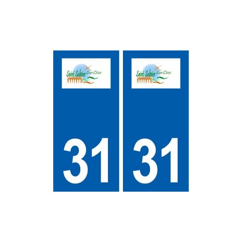 31 Saint-Sulpice-sur-Lèze logo ville autocollant plaque stickers