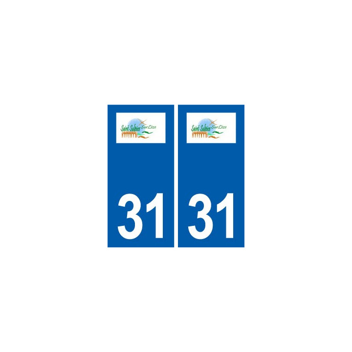 31 Saint-Sulpice-sur-Lèze logo ville autocollant plaque stickers