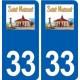 33 Saint-Maixant logo ville autocollant plaque stickers