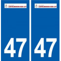47 Castelmoron-sur-Lot logo autocollant plaque stickers ville