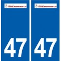 47 Castelmoron-sur-Lot logo autocollant plaque stickers ville