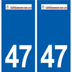 47 Castelmoron-sur-Lot logo autocollant plaque stickers ville