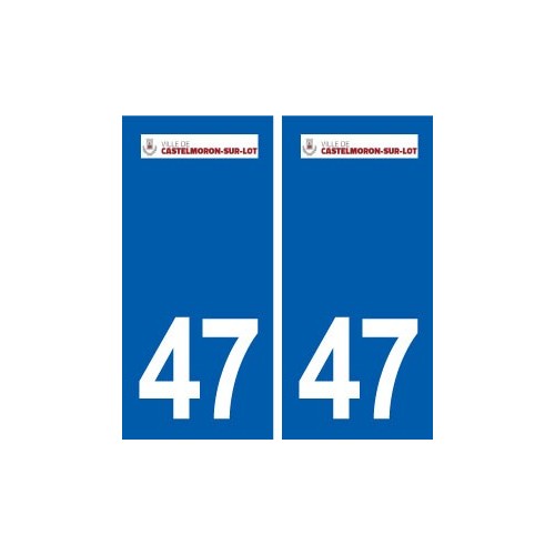 47 Castelmoron-sur-Lot logo autocollant plaque stickers ville