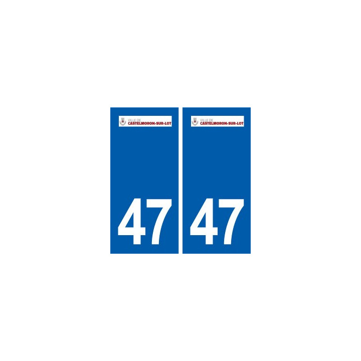 47 Castelmoron-sur-Lot logo autocollant plaque stickers ville