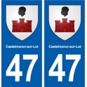 47 Castelmoron-sur-Lot blason autocollant plaque stickers ville