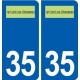 35 Livré-sur-Changeon logo autocollant plaque stickers ville