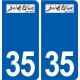 35 Saint-Briac-sur-Mer  logo autocollant plaque stickers ville