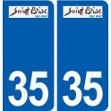 35 Saint-Briac-sur-Mer logo autocollant plaque stickers ville