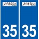 35 Saint-Briac-sur-Mer  logo autocollant plaque stickers ville