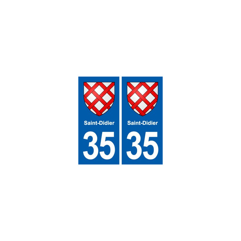 35 Saint-Didier blason autocollant plaque stickers ville