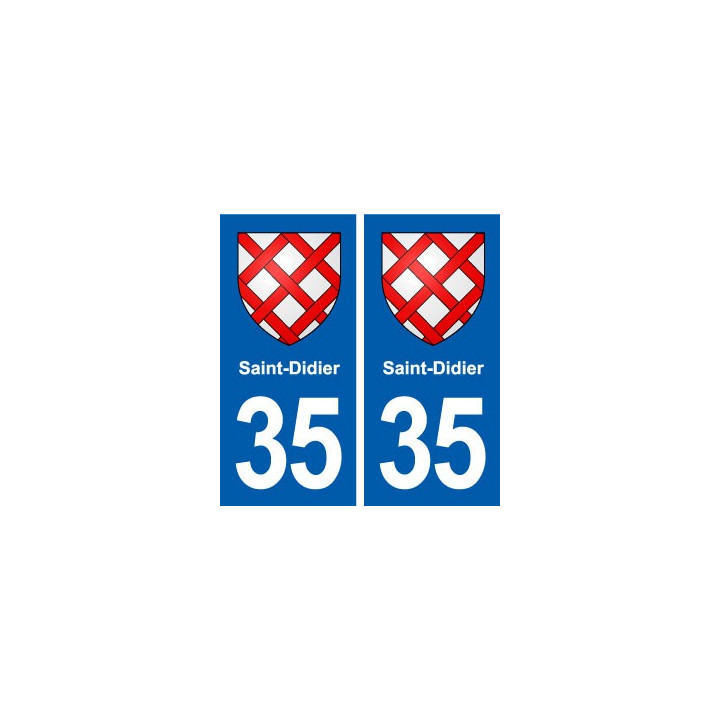 35 Saint-Didier blason autocollant plaque stickers ville