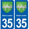 35 Saint-Lunaire blason autocollant plaque stickers ville