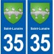 35 Saint-Lunaire blason autocollant plaque stickers ville