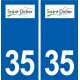 35 Saint-Didier logo autocollant plaque stickers ville