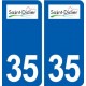 35 Saint-Didier logo autocollant plaque stickers ville