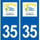 35 Tremblay logo autocollant plaque stickers ville