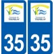 35 Tremblay logo autocollant plaque stickers ville