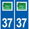 37 Château-la-Vallière logo ville autocollant plaque stickers
