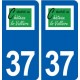 37 Château-la-Vallière logo ville autocollant plaque stickers