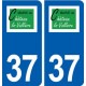 37 Château-la-Vallière logo ville autocollant plaque stickers