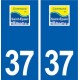 37 Saint-Épain logo ville autocollant plaque stickers