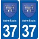 37 Saint-Épain blason ville autocollant plaque stickers