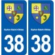 38 Oytier-Saint-Oblas blason ville autocollant plaque stickers