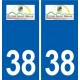 38 Oytier-Saint-Oblas logo ville autocollant plaque stickers