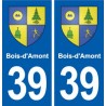39 Bois-d'Amont blason autocollant plaque stickers ville