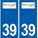 39 Bois-d'Amont logo autocollant plaque stickers ville