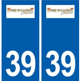 39 Bois-d'Amont logo autocollant plaque stickers ville