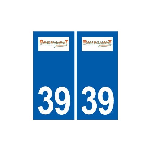 39 Bois-d'Amont logo autocollant plaque stickers ville