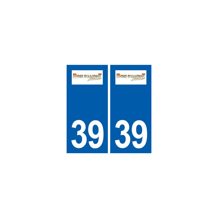 39 Bois-d'Amont logo autocollant plaque stickers ville