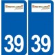 39 Bois-d'Amont logo autocollant plaque stickers ville