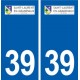 39 Saint-Laurent-en-Grandvaux autocollant plaque logo stickers département