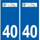 40 Léon autocollant plaque logo stickers département ville