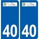 40 Léon autocollant plaque logo stickers département ville